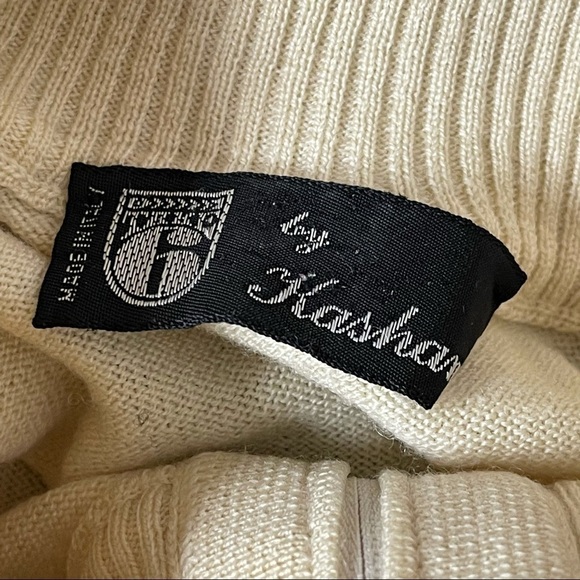 Kashani ivory 1/4 zip wool sweater - Picture 2 of 4